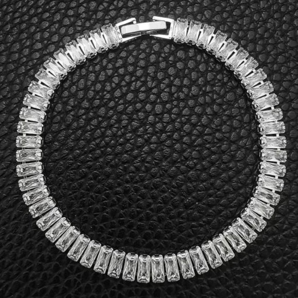 NEW ‘7’ 925 STERLING SILVER DIAMOND BRACELET, NICE BRACELET, CUTE BRACELET